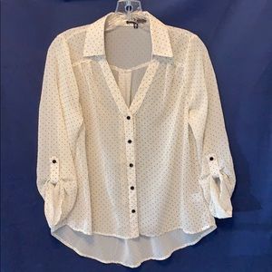 Polka dot top NEVER WORN